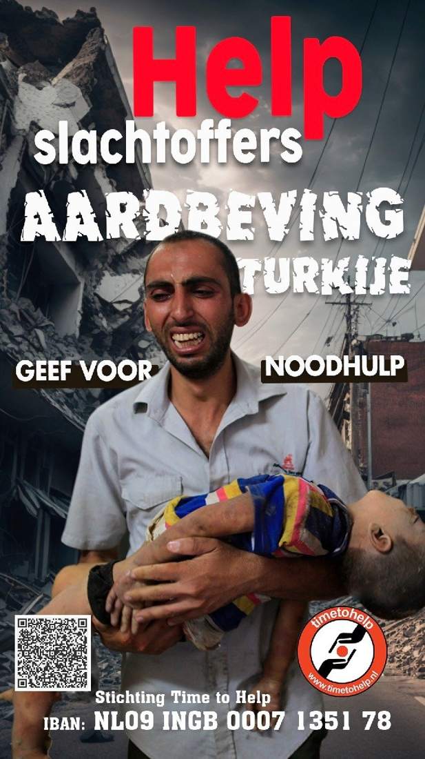 GEEF VOOR NOODHULP TURKIJE & SYRIE